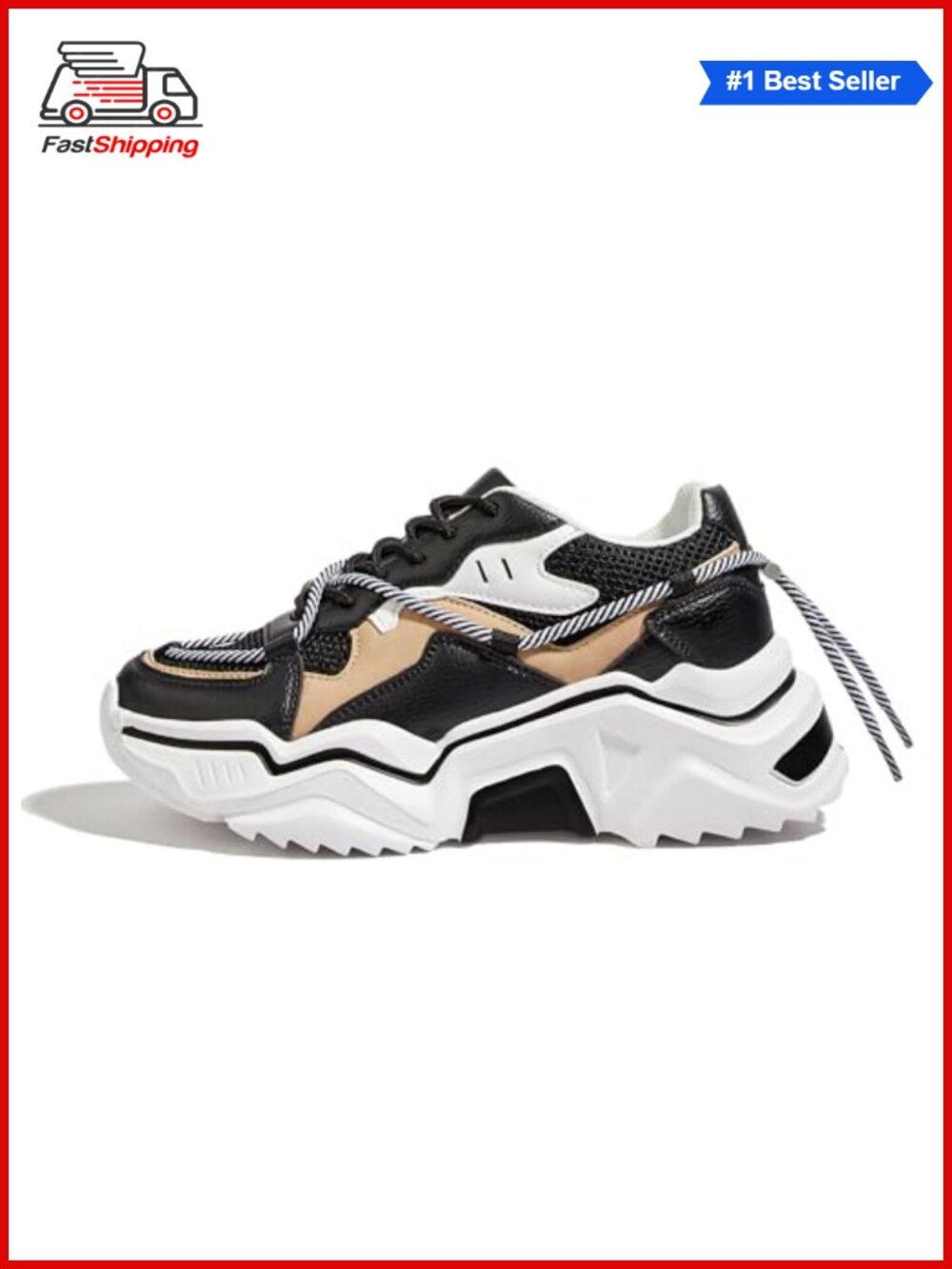 ✨ LUCKY STEP Women's Platform Chunky Dad Sneakers